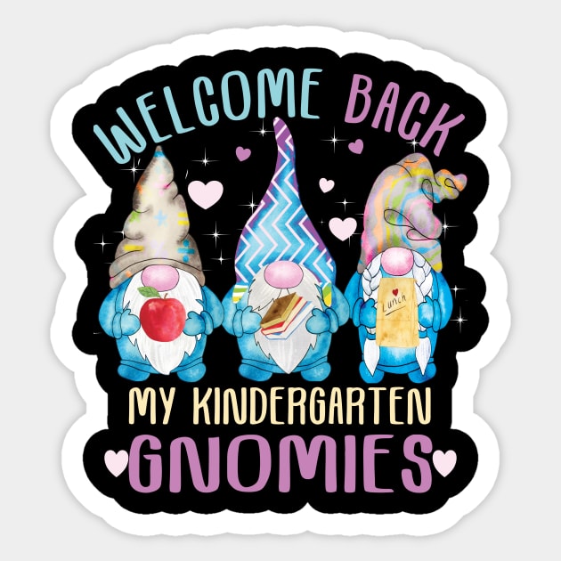 Welcome back my kindergarten Gnomies..Back To school teacher gift Sticker by DODG99